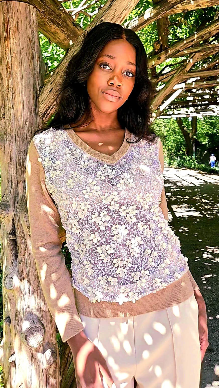 DUSTY PINK crewneck sweater
